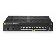 Šakotuvas Hewlett Packard (HP) „Aruba Networking 6000 8g class4 poe 2sfp 67w s4r23a“ komutatorius