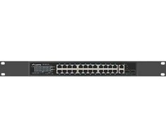 Šakotuvas Komutatorius Lanberg RSF-24P-2C-250 24x 100mb PoE+/2x Combo Rack 19" Gigabit Ethernet 250W