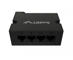 Šakotuvas LANBERG SWITCH POE EXTENDER 1XIN 3XOUT DIN 30W