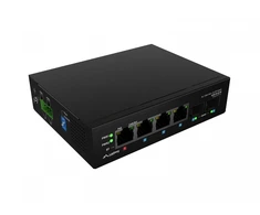Šakotuvas Lanberg switch light industrial POE 1xBT 3xAT 2xSFP DIN niezarządzalny gigabit ethernet
