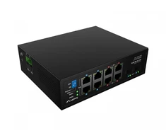 Šakotuvas Lanberg switch light industrial POE 4xBT 4xAT 2xSFP DIN niezarządzalny gigabit ethernet