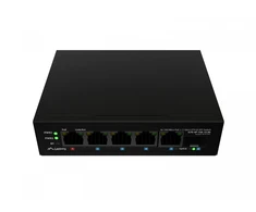 Šakotuvas Lanberg switch light industrial POE 1xBT 3xAT SFP+ETH DIN niezarządzalny fast ethernet
