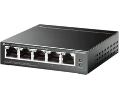 Šakotuvas Switch tp-link tl-sg105mpe l2 gigabit ethernet (10/100/1000) poe juoda