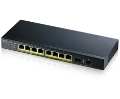 Šakotuvas Zyxel Przełącznik gs1900-10hp v2 8port l2 poe 2xsfp 70w 802.3at