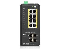 Šakotuvas Zyxel Switch managed poe 12port rgs200-12p