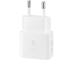Samsung maitinimo adapteris 25W USB-C greito įkrovimo 1m baltas įkroviklis