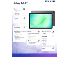 Samsung Planšetė galaxy tab a11+ x236 10.9 cala 5g 6/128gb pilka enterprise edition