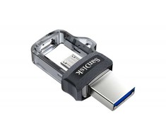 Pendrive sandisk ultra dual drive sddd3-064g-g46 (64gb; microusb, usb 3.0; spalva juoda)