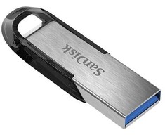 Sandisk ultra flair sdcz73-064g-g46 pendrive (64gb; usb 3.0; sidabro spalvos)