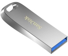 Pendrive sandisk ultra lux sdcz74-128g-g46 (128gb; usb 3.0; sidabro spalvos)