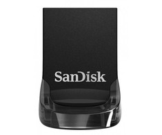 Sandisk ultra fit pendrive sdcz430-064g-g46 (64gb; usb 3.1; juoda spalva)