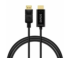Savio CL-189 DisplayPort į HDMI 4K 60 Hz kabelis