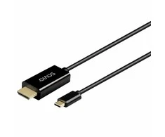 SAVIO CL-190 USB-C į HDMI kabelis, 30 Hz, 1 m, plastikinis