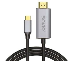 Savio USB cable USB 3.2 Gen 2 (3.1 Gen 2) 2 m USB C USB-C/HDMI