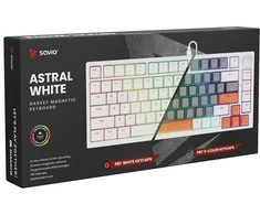 Savio Klaviatūra magnetyczna astral baltas outemu baltas jade rgb