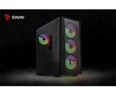Savio Noctis Flow RGB Cube Juodas