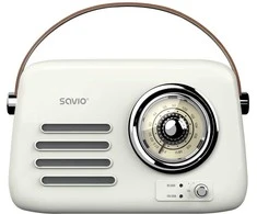 SAVIO RS-02 Portable Radio, baltas