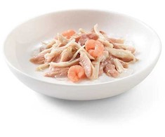 SCHESIR Tunas ir vištiena su krevetėmis drebučiuose - šlapias kačių ėdalas - 85 g
