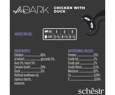 Agras Pet Foods SCHESIR After Dark vištienos filė sultinyje - šlapias kačių ėdalas - 80 g