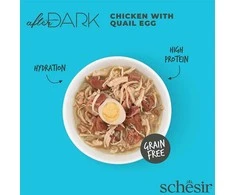 SCHESIR After Dark vištienos filė sultinyje su putpelių kiaušiniais - šlapias kačių ėdalas - 80 g