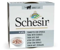Bass SCHESIR želė Tunas su jūros ešeriais - šlapias kačių maistas - 85 g