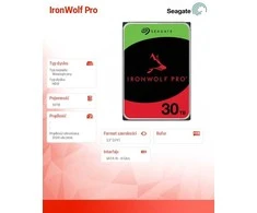 Seagate IronWolf Pro 30 TB, hard drive - SATA 6 Gb/s, 3,5