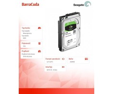 Dysk hdd seagate barracuda st3000dm007 (3 tb ; 3.5"; 256 mb; 5400 aps./min)