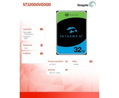Seagate Dysk twardy skyhawk ai 32tb 3,5'' st32000ve000