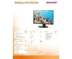 Monitorius Sharp DD-EA242W Juodas 24IN IPS - 1920X1200 16:10 300CD