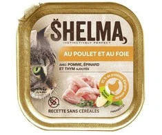 SHELMA vištiena and liver pate – šlapias kačių maistas – 100g
