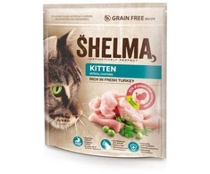 SHELMA Kitten Rich in kalakutiena – sausas kačių maistas – 750g
