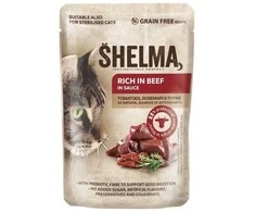 Kačių Maistas - SHELMA Rich in jautiena Drėgnas Kačių Maistas 85g