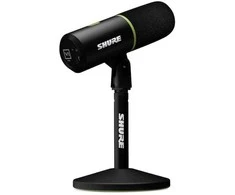„Shure mv6“ – kardioidinis dinaminis USB-C mikrofonas žaidėjams ir transliuotojams