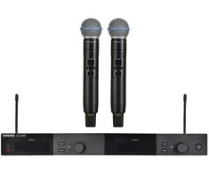 Shure SLXD24DE/B58-G59 - dual digital wireless system with two transmitters/handheld microphones (470 - 514 MHz)