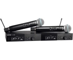 Shure SLXD24DE/B58-G59 - dual digital wireless system with two transmitters/handheld microphones (470 - 514 MHz)