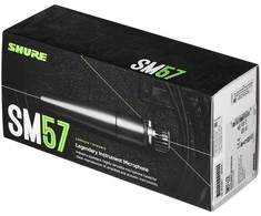 „Shure SM57-lce“ – dinaminis, kardioidinis, instrumentinis, įgarsintas mikrofonas.