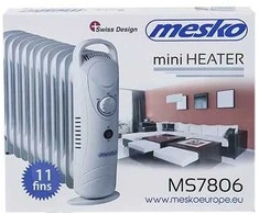 Šildytuvas olejowy mesko ms 7806 11 żeberek (1200w; 11; spalva balta)