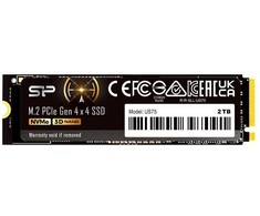 Ssd silicon power us75 2tb m.2 gen4 nvme 7000/6500 mb/s (sp02kgbp44us7505)