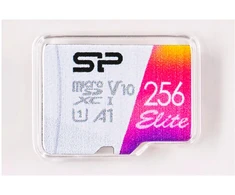 SILIKONIO MAITINIMO KOMPIUTERIS &amp; COMMUNICAT SILICON POWER atminties kortelė Elite Micro SDXC 256GB UHS-I A1 V10