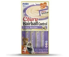 INABA CHURU HAIRBALL tunas - skanėstas katėms - 4x14g (56g)
