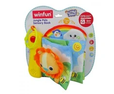 Smily Interaktyvi Winfun sensorinė knyga kūdikiams - Džiunglės