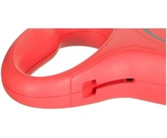 Smycz flexi automatinė new classic l taśma 5m - šuniui do 50kg, spalva raudona