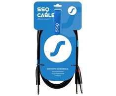 SOUND STATION QUALITY (SSQ) Ssq jsjm2 - stereo lizdo kabelis - 2x mono lizdas 2 metrai
