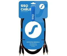 SOUND STATION QUALITY (SSQ) Ssq rcarca2 - kabelis 2xrca- 2xrca 2 metrowy