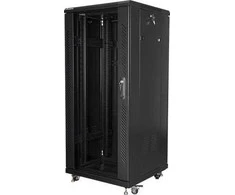 Lanberg szafa stojąca rack 19" 27u 600x600 juoda