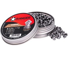 4,5 mm RANGER Diabolo Professional Sharp Grooved Point 500 granulių