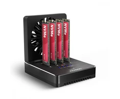 Axagon ADSA-M2C44 USB4 docking station for 4x M.2 NVMe SSDs with disk cloning function without a PC
