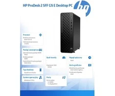 Stacionarus kompiuteris Hewlett Packard (HP) HP ProDesk 2 SFF G1i E Intel® Core™ i3 i3-14100 16 GB DDR5-SDRAM 512 GB SSD Windows 11 Pro PC Juodas