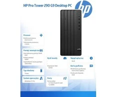 Stacionarus kompiuteris Hewlett Packard (HP) HP Pro Tower 290 G9 Intel® Core™ i3 i3-14100 8 GB DDR4-SDRAM 512 GB SSD Windows 11 Pro PC Juodas