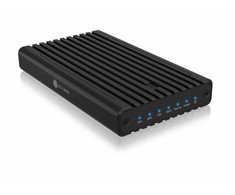 Icy Box ib-2817mcl-c31 stotis su klonavimo funkcija, skirta 2x nvme ssd